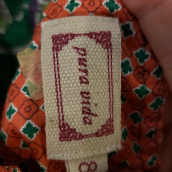 Pura Vida halter dress- vibrant w/ rhinestone trim - Picture 6 of 6